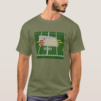 Coffee and Football in Nebraska T-shirt