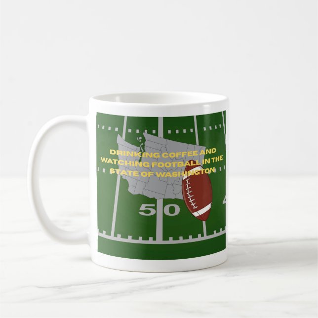 Coffee and Football in Washington  Coffee Mug (Left)