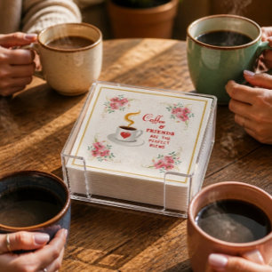 Coffee and Friends Are the Perfect Blend Napkins