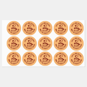 Coffee and Friends, Make the Perfect Blend Labels