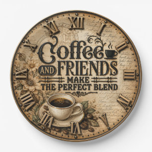 Coffee and Friends Paper Plates