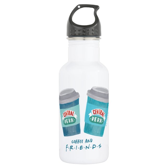 Coffee and FRIENDS™ Stainless Steel Water Bottle (Front)