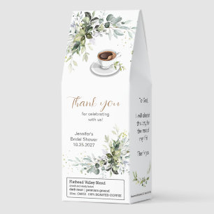 Coffee and Greenery Themed Shower Roasted Coffee