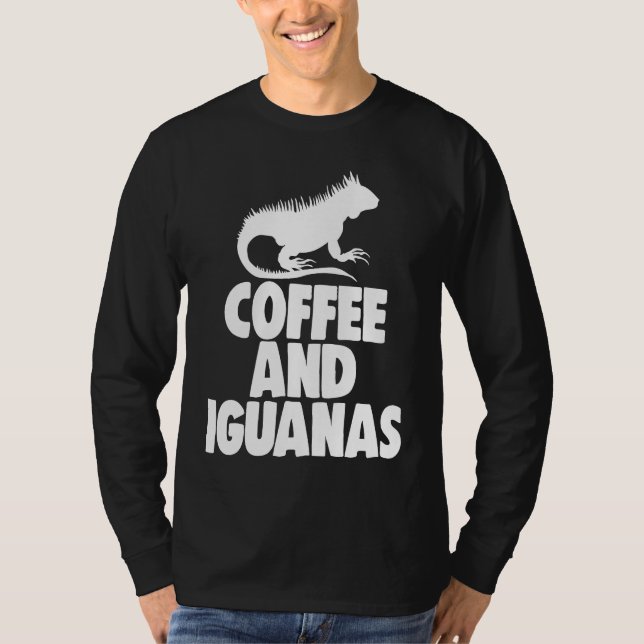 Coffee And Iguanas  Women Animal T-Shirt (Front)