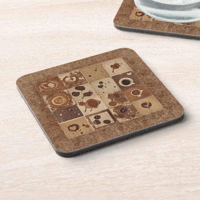 Coffee and love beverage coaster (Left Side)