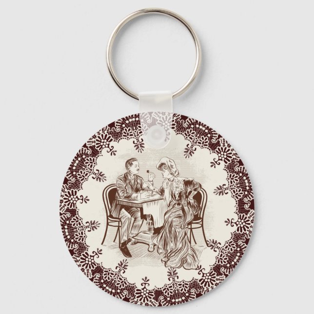 coffee and love keychain (Front)