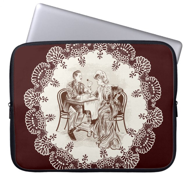 coffee and love laptop sleeve (Front)