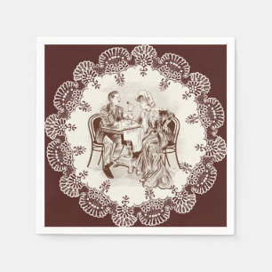 coffee and love napkins