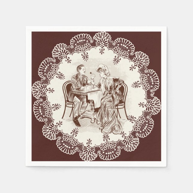 coffee and love napkins (Front)