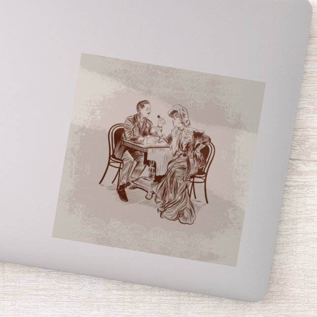 coffee and love sticker (Detail)