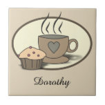 Coffee And Muffin Custom Tiles For Coffee Lovers at Zazzle