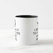 Coffee and My Dog Slogan Typography Mug (Center)
