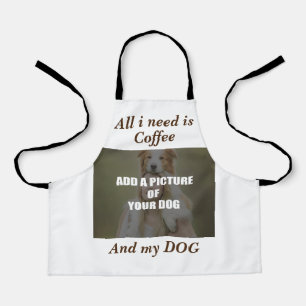 Coffee and my Dog Throw Pillow Apron