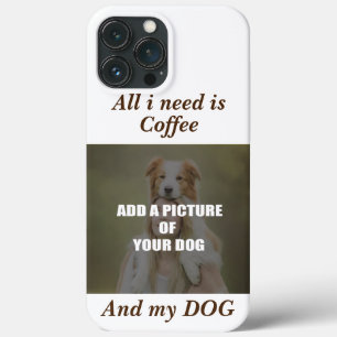 Coffee and my Dog Throw Pillow iPhone 13 Pro Max Case