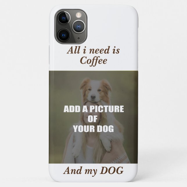 Coffee and my Dog Throw Pillow Case-Mate iPhone Case (Back)