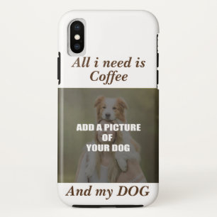 Coffee and my Dog Throw Pillow iPhone XS Case