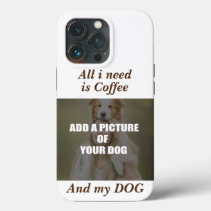 Coffee and my Dog Throw Pillow iPhone 13 Pro Case