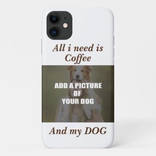 Coffee and my Dog Throw Pillow iPhone 11 Case
