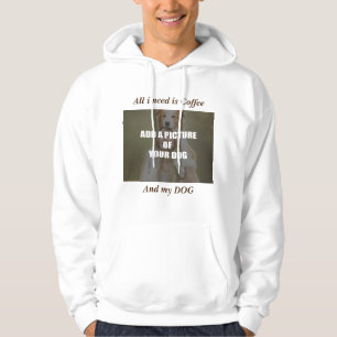Coffee and my Dog Throw Pillow Hoodie