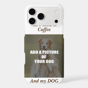 Coffee and my Dog Throw Pillow iPhone 17 Pro Max Case