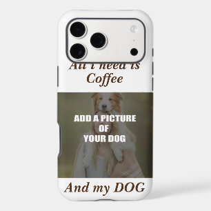 Coffee and my Dog Throw Pillow iPhone 17 Pro Max Case