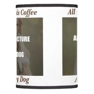 Coffee and my Dog Throw Pillow Lamp Shade