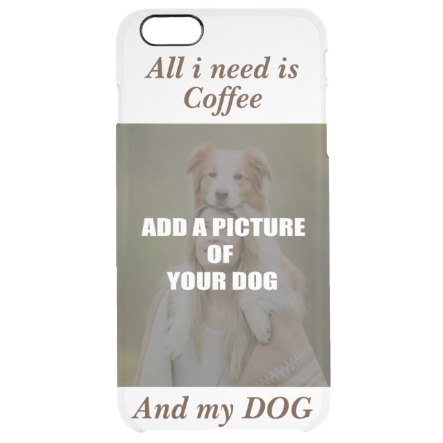 Coffee and my Dog Throw Pillow Speck iPhone Case (Back)