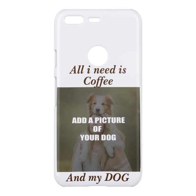 Coffee and my Dog Throw Pillow Speck iPhone Case (Back)