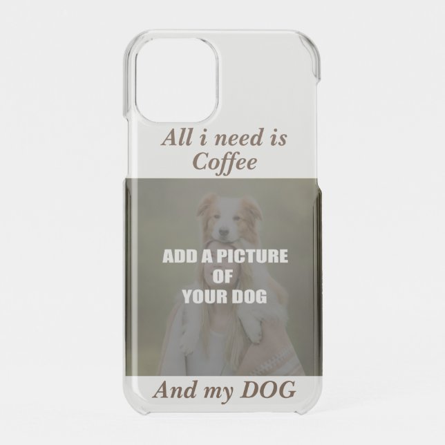 Coffee and my Dog Throw Pillow Speck iPhone Case (Back)