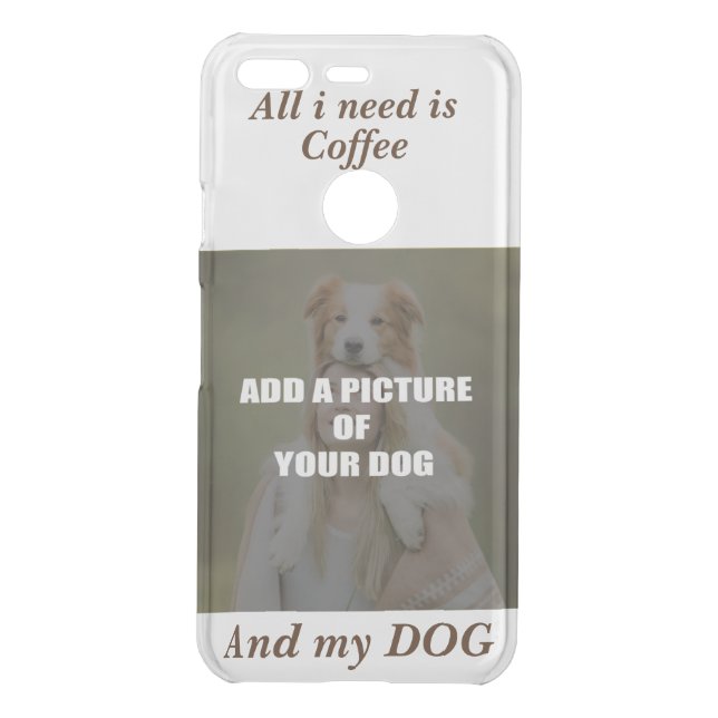 Coffee and my Dog Throw Pillow Speck iPhone Case (Back)