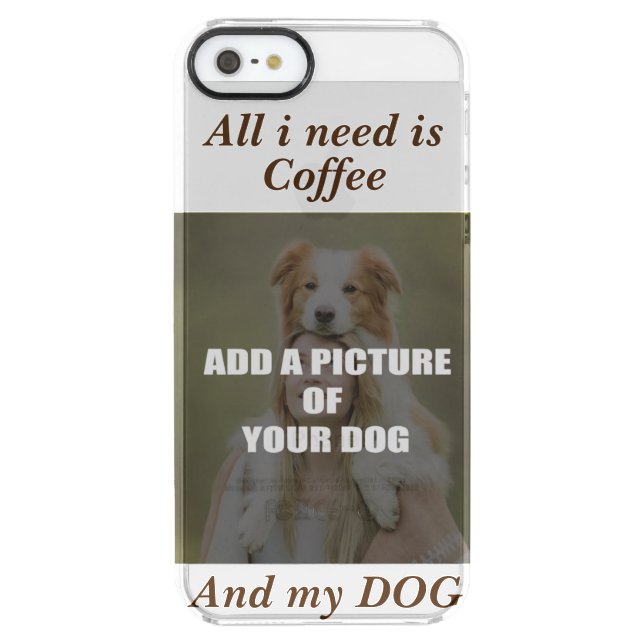 Coffee and my Dog Throw Pillow Uncommon iPhone Case (Back)