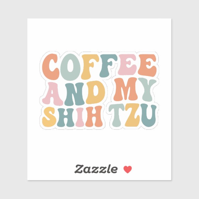 Coffee and my Tzu Sticker (Sheet)