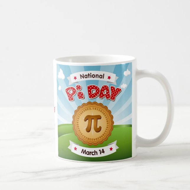 Coffee and PIE on Pi Day Mug (Right)