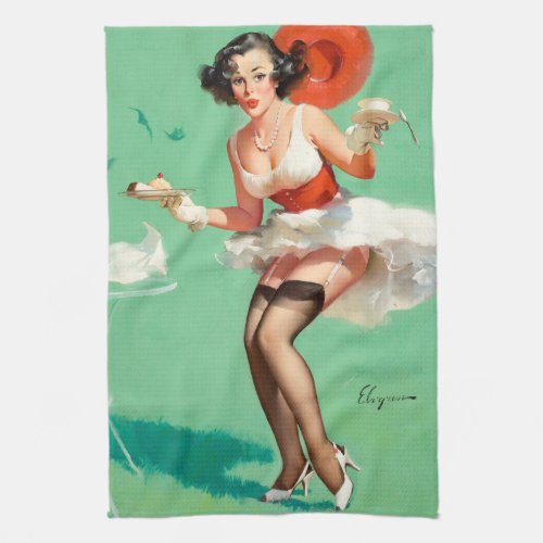 Coffee and Pie Pin Up Kitchen Towel