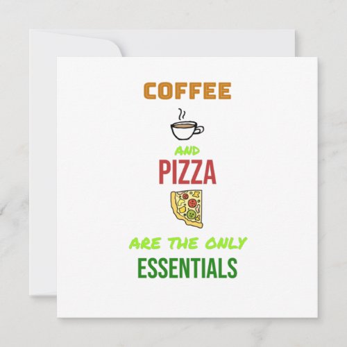 Coffee and Pizza Card