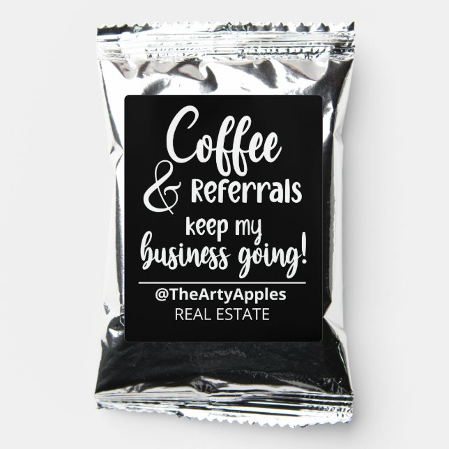 coffee and referrals business real estate agent to drink mix (Front)