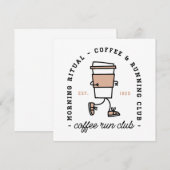 Coffee and run club brunch running lovers funny (Front/Back)