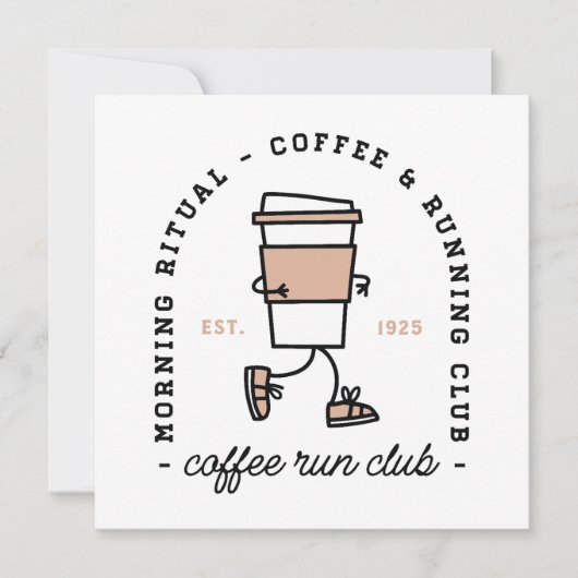 Coffee and run club brunch running lovers funny (Front)
