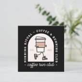 Coffee and running lovers run club funny (Standing Front)