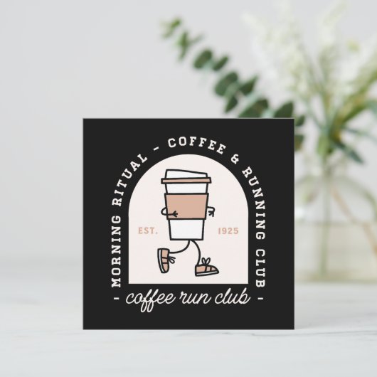 Coffee and running lovers run club funny (Standing Front)