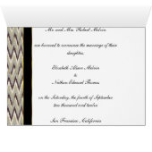 Coffee and Sage iKat ZigZag Pattern (Inside Horizontal (Bottom))