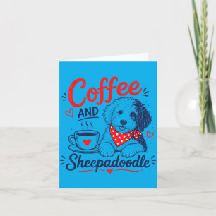Coffee And Sheepadoodle Mom Fpirate Hero Doggo Paw Card