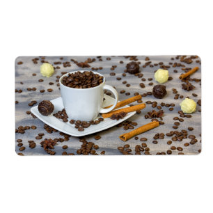 Coffee and spices label
