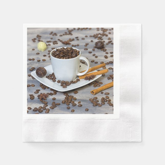 Coffee and spices paper napkins (Front)
