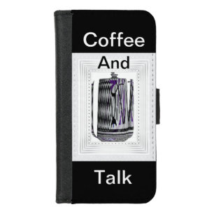 Coffee And Talk Fun  iPhone 8/7 Wallet Case