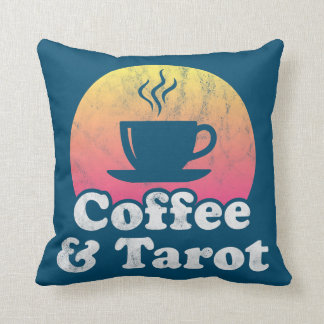 Coffee and Tarot  Throw Pillow