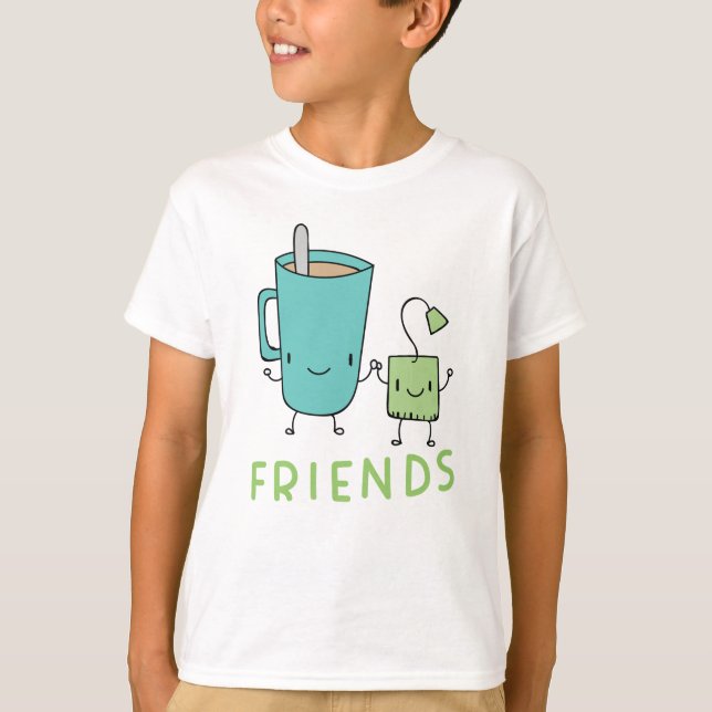 Coffee and Tea Bag Best Friend T-Shirt (Front)