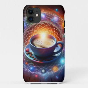 Coffee and the Cosmos: A Syzygy of Energy iPhone 11 Case