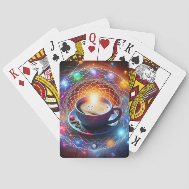 Coffee and the Cosmos: A Syzygy of Energy Poker Cards (Back)