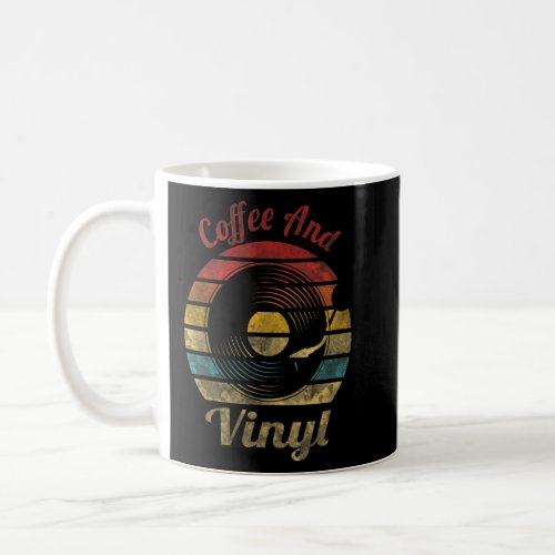Coffee and Vinyl Retro Record Vintage Music 1  Coffee Mug
